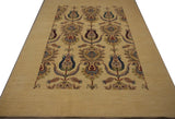 19125-Chobi Ziegler Hand-Knotted/Handmade Afghan Rug/Carpet Tribal/Nomadic Authentic/Size: 7'9" x 5'6"