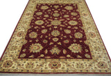 19272-Chobi Ziegler Hand-Knotted/Handmade Afghan Rug/Carpet Tribal/Nomadic Authentic/ Size: 7'8" x 5'6"