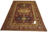 19392-Royal Shirvan Handmade/Hand-knotted Afghan Rug/Carpet Tribal/Nomadic Authentic/ Size: 7'2" x 4'10"