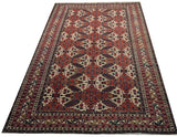 16667-Meshkin Hand-Knotted/Handmade Persian Rug/Carpet Tribal/Nomadic Authentic/ Size: 8'4" x 5'3"