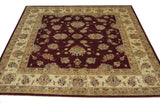 19284-Chobi Ziegler Hand-Knotted/Handmade Afghan Rug/Carpet Tribal/Nomadic Authentic/ Size: 6'4" x 6'4"