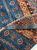 23798 - Chobi Ziegler Afghan Hand-Knotted Contemporary/Traditional /Size: 4'11" x 4'11"