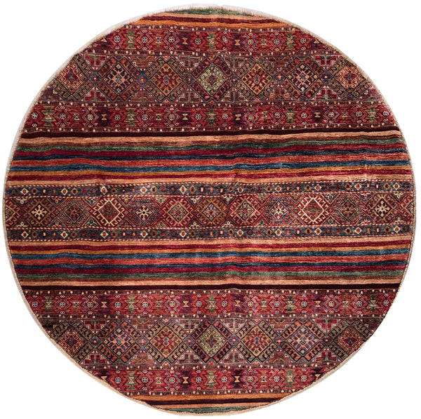 23801 - Chobi Ziegler Afghan Hand-Knotted Contemporary/Traditional /Size: 6'0" x 5'10"