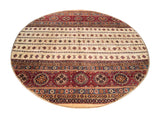 23802 - Chobi Ziegler Afghan Hand-Knotted Contemporary/Traditional /Size: 6'8" x 6'8"