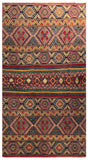 23778- Kazak Afghan Hand-knotted Contemporary/ Nomadic/Tribal Carpet/Rug/ Size: 6'11" x 5'1"