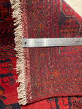 23768- Khal Mohammad Afghan Hand-Knotted Authentic/Traditional/Rug/Size: 7'10" x 5'9"