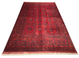 23765- Khal Mohammad Afghan Hand-Knotted Authentic/Traditional/Rug/Size: 7'9" x 5'9"