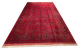 23754- Khal Mohammad Afghan Hand-Knotted Authentic/Traditional/Rug/Size: 7'7" x 5'9"