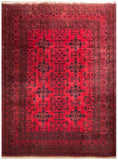23753- Khal Mohammad Afghan Hand-Knotted Authentic/Traditional/Rug/Size/: 7'10" x 5'8"