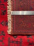23753- Khal Mohammad Afghan Hand-Knotted Authentic/Traditional/Rug/Size/: 7'10" x 5'8"