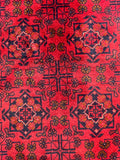 23759- Khal Mohammad Afghan Hand-Knotted Authentic/Traditional/Rug/Size: 7'8" x 5'8"