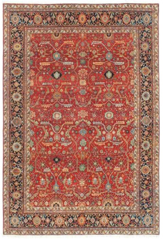 24770 - Royal Heriz Hand-Knotted/Handmade Indian Rug/Carpet Traditional/Authentic/Size: 12'2" x 9'2"/371cm x 279cm