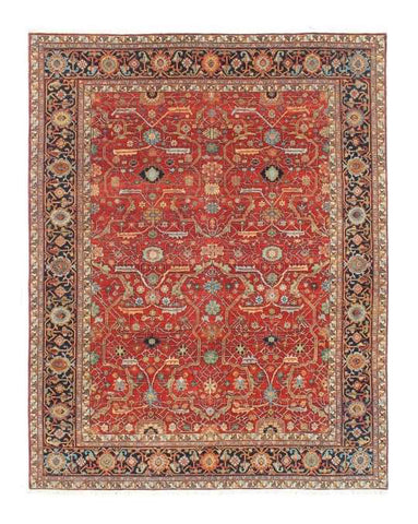 24787 - Royal Heriz Hand-Knotted/Handmade Indian Rug/Carpet Traditional/Authentic/Size: 14'11" x 11'9"