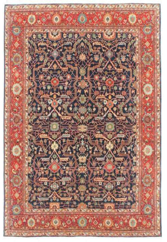 24785 - Royal Heriz Hand-Knotted/Handmade Indian Rug/Carpet Traditional/Authentic/Size 12'0" x 9'0"/366cm x 274cm