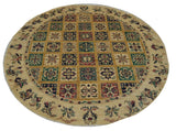 18676-Chobi Ziegler Hand-Knotted/Handmade Afghan Rug/Carpet Tribal/Nomadic Authentic/ Size: 5'9" x 6'0"