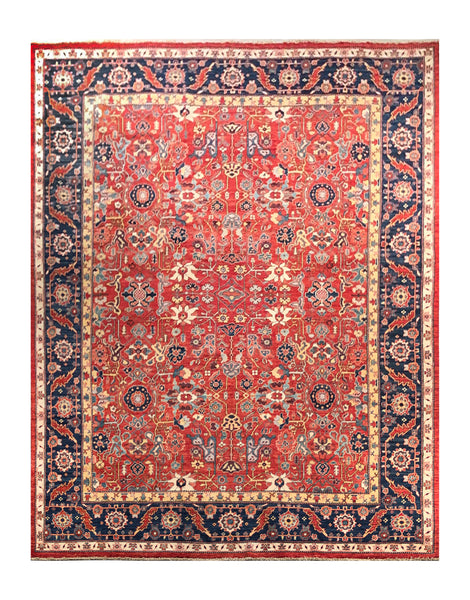 23934 - Royal Chobi Ziegler /Afghan / Hand-Knotted /Contemporary / Traditional/ Size: 11'6" x 9'0"