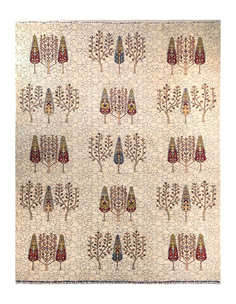 23930 - Royal Chobi Ziegler /Afghan /Hand-Knotted / Contemporary / Traditional / Size: 11'8" x 9'1"