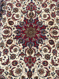 24113-Isfahan Antique( 1930-1940) Hand-Knotted/Handmade Persian Rug/Carpet Traditional Authentic/ Size: 7'9''x 5'4''