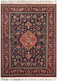 24114 -Ghom Hand-knotted/Handmade Persian Rug/Carpet Traditional Authentic/Size: 5'1" x 3'7"