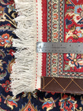 24114 -Ghom Hand-knotted/Handmade Persian Rug/Carpet Traditional Authentic/Size: 5'1" x 3'7"