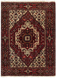 23898-Bidjar Handmade/Hand-Knotted Persian Rug/Traditional/Carpet Authentic / Size : 4'9" x 3'5"