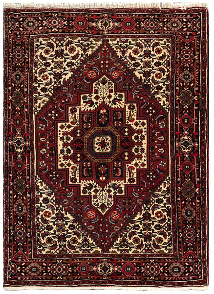 23898-Bidjar Handmade/Hand-Knotted Persian Rug/Traditional/Carpet Authentic / Size : 4'9" x 3'5"