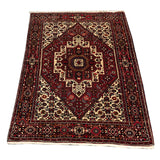 23898-Bidjar Handmade/Hand-Knotted Persian Rug/Traditional/Carpet Authentic / Size : 4'9" x 3'5"