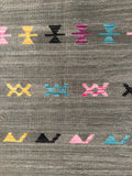 24081 - Kelim Hand-Woven/Flat-Weaved/Afghan Kelim/Carpet Modren/Nomadic Authentic/Size: 8'2" x 5'9"