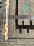24081 - Kelim Hand-Woven/Flat-Weaved/Afghan Kelim/Carpet Modren/Nomadic Authentic/Size: 8'2" x 5'9"