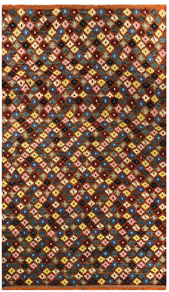 24089- Chobi Ziegler Afghan Hand-Knotted Contemporary/Traditional/Size: 7'9" x 5'8"