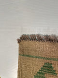 24023 - Kelim Hand-Woven/Flat-Weaved Afghan Kelim/Carpet Modren/Nomadic Authentic/Size: 13'1"x 9'9"