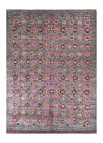 24093- Chobi Ziegler Afghan Hand-Knotted Contemporary/Traditional/Size: 7'11" x 5'8"