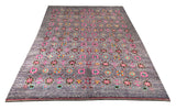 24093- Chobi Ziegler Afghan Hand-Knotted Contemporary/Traditional/Size: 7'11" x 5'8"