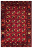 23912- Khal Mohammad Afghan Hand-Knotted Authentic/Traditional /Carpet/Rug/Size: 9'7" x 6'2"