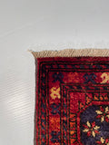 23912- Khal Mohammad Afghan Hand-Knotted Authentic/Traditional /Carpet/Rug/Size: 9'7" x 6'2"