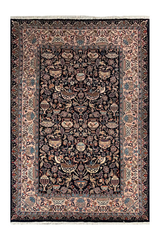 24098 - Mashad Handmade/Hand-Knotted Persian Rug/Carpet/ Traditional/ Authentic Size: 9'11" x 6'8"