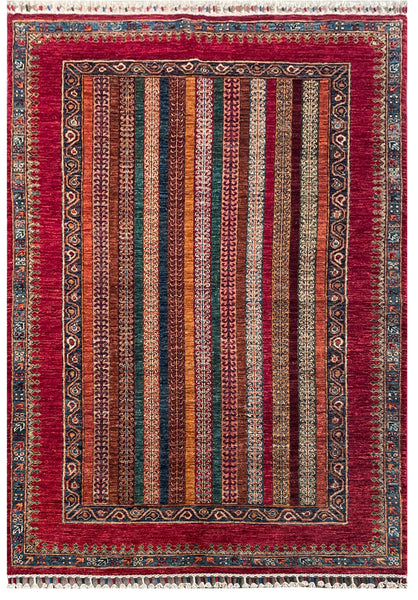 24131A- Chobi Ziegler Afghan Hand-Knotted Contemporary/Traditional/Size: 6'1" x 4'2"