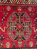 24398-Ghashgai Hand-Knotted/Handmade Persian Rug/Carpet Tribal / Nomadic Authentic/ Size: 1'9" x 1'9"