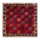 24472-Ghashgai Hand-Knotted/Handmade Persian Rug/Carpet Tribal/ Nomadic Authentic/Size: 1'10" x 1'10"