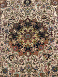 20881-Tabriz Hand-Knotted Semi-Antique(Circa 1980-1995)/Handmade Persian Rug/Carpet Traditional Authentic/ Size: 9'8" x 6'3"