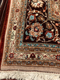 20881-Tabriz Hand-Knotted Semi-Antique(Circa 1980-1995)/Handmade Persian Rug/Carpet Traditional Authentic/ Size: 9'8" x 6'3"